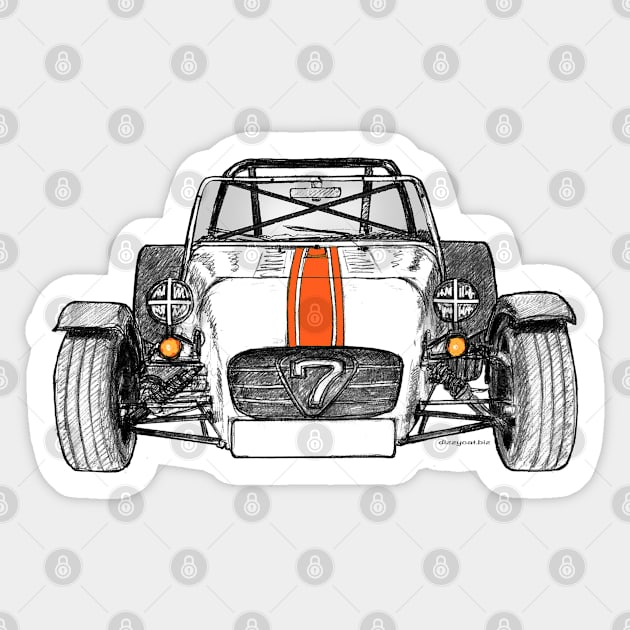 Caterham Car Racing Sticker by dizzycat-biz